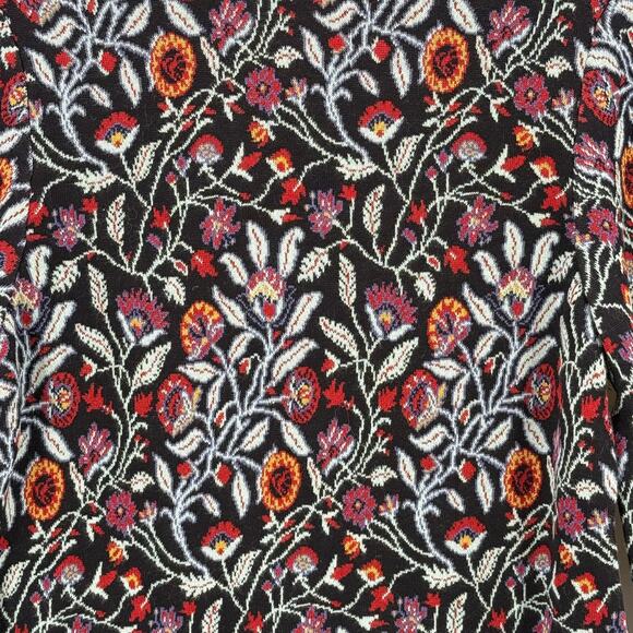 Peruvian Connection Kashmiri Floral Knit Blazer Jacket Women’s Size Large - Picture 3 of 8